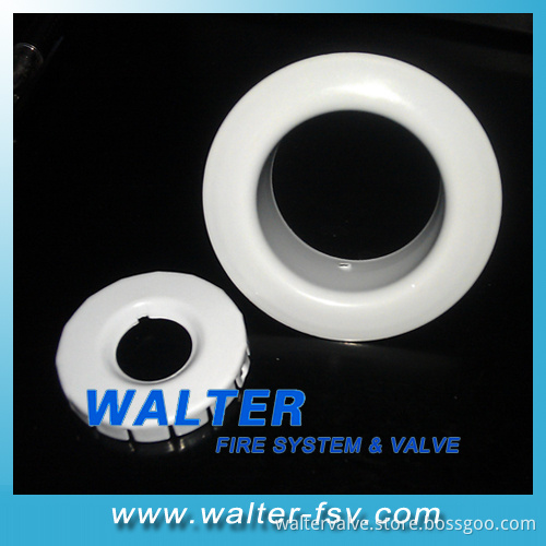 White Color Sprinkler Rosette Recessed Escutcheon